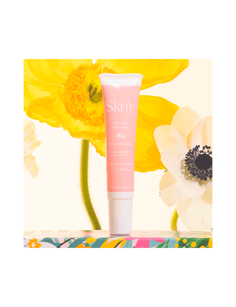 Crème Yeux Skin’R – Hydratation & Éclat | Acide Hyaluronique & Pâquerette