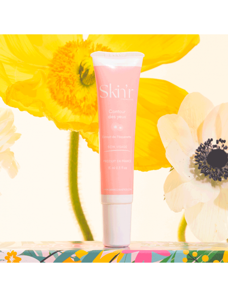 Crème Yeux Skin’R – Hydratation & Éclat | Acide Hyaluronique & Pâquerette