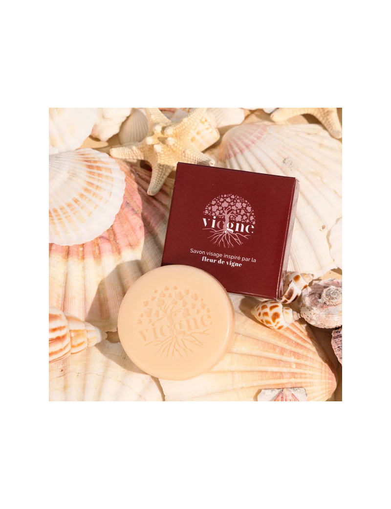 Savon Visage Fleur de Vigne – Soin doux naturel – 50g