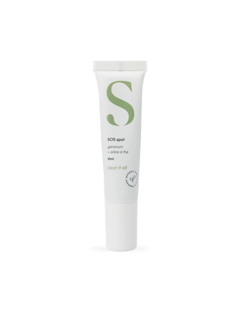 SOS Spot – Soin localisé Tea Tree & Argile 15 ml | Anti‑boutons