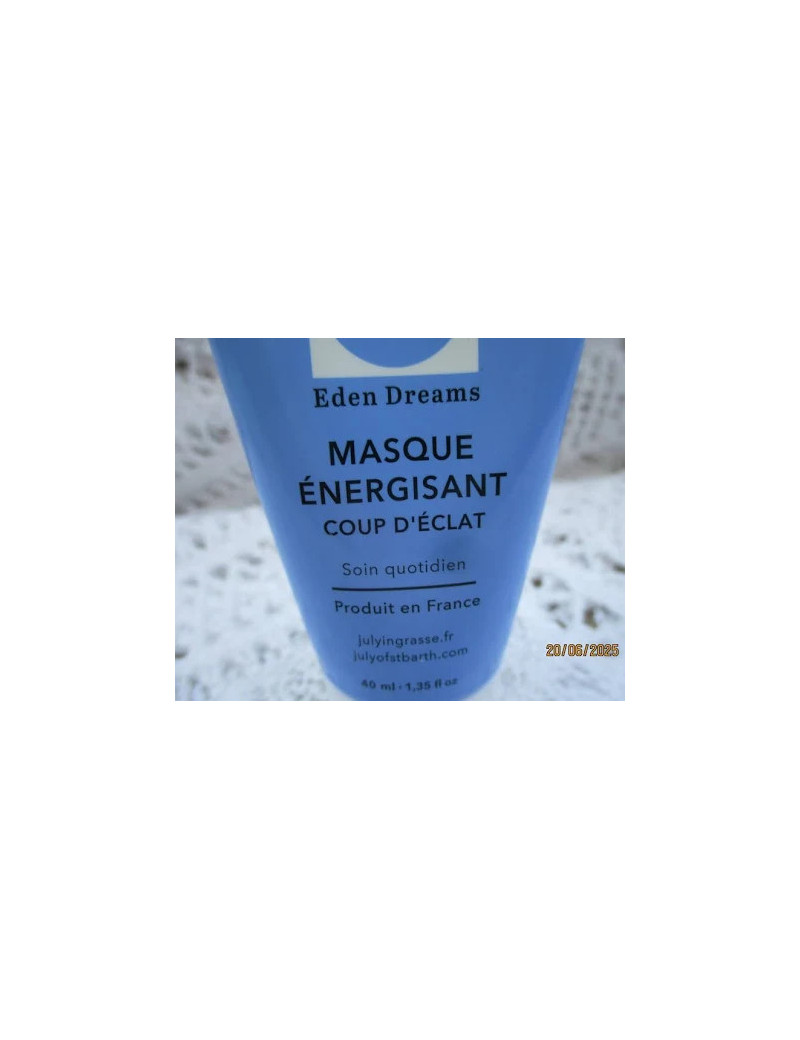 Masque Énergisant Coup d’Éclat 50 ml – JULY IN GRASSE | Peau Lumineuse